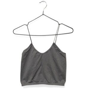 Free People Intimately Grey Skinny Strap Brami Cami Tank Top Size M/L